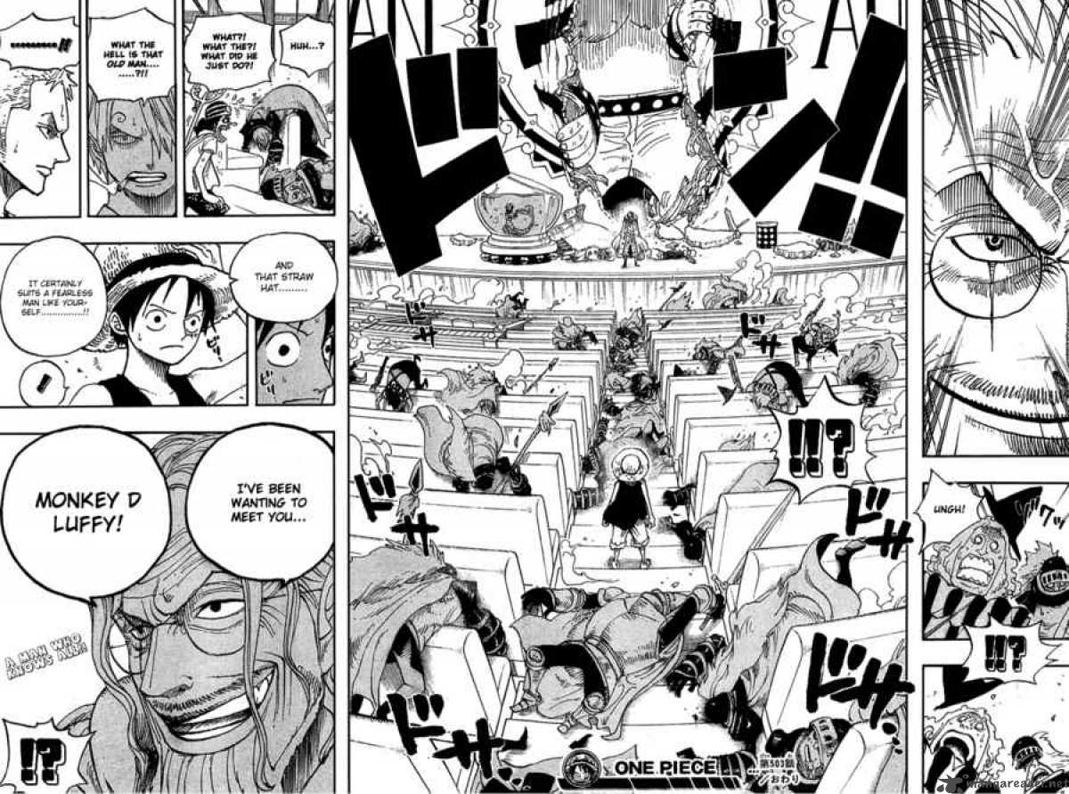 One Piece Manga Chapter 503 page 17 - Aggravated Island