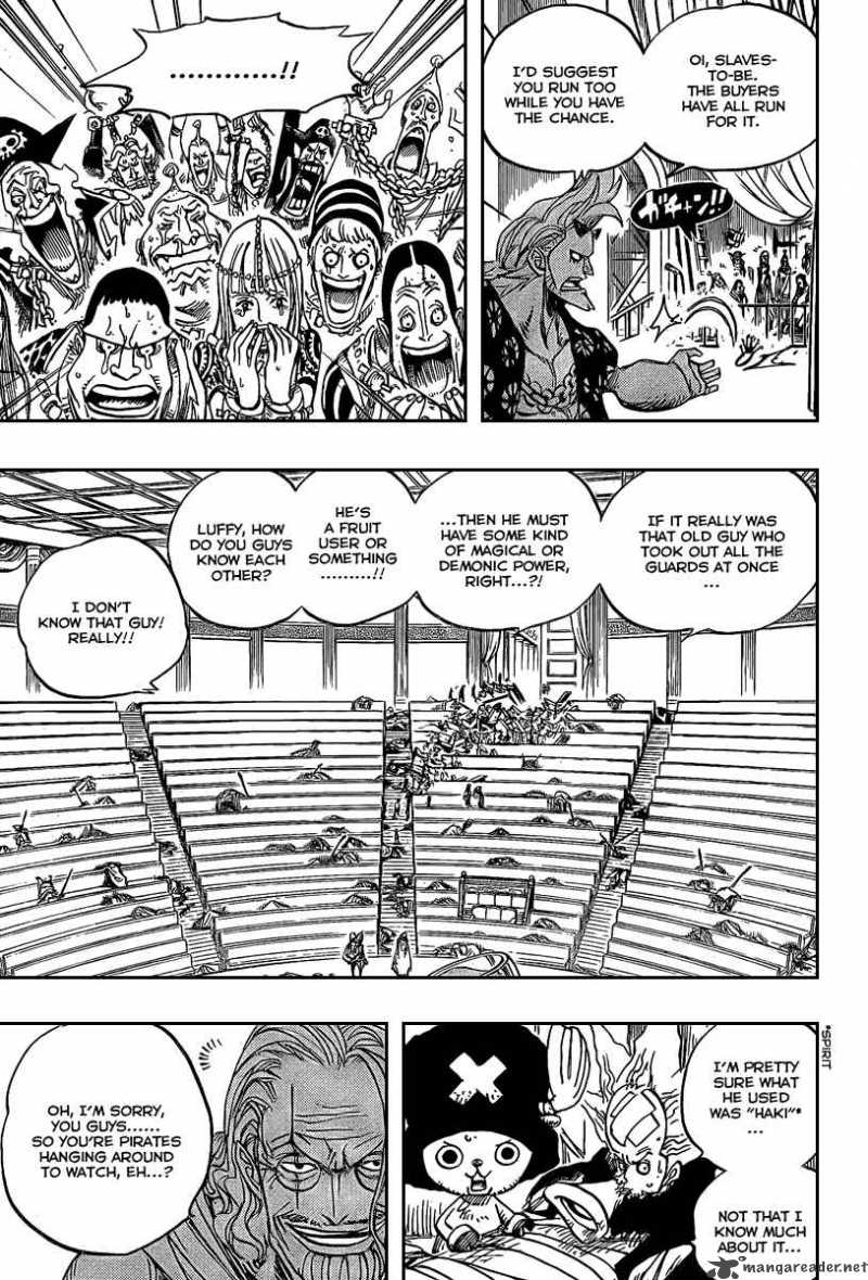 One Piece Manga Chapter 504 page 11 - Pirate Front Line on the Move!!