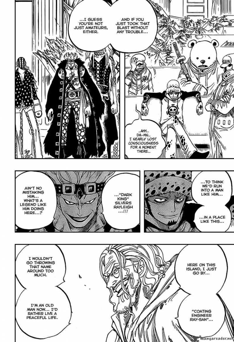 One Piece Manga Chapter 504 page 12 - Pirate Front Line on the Move!!