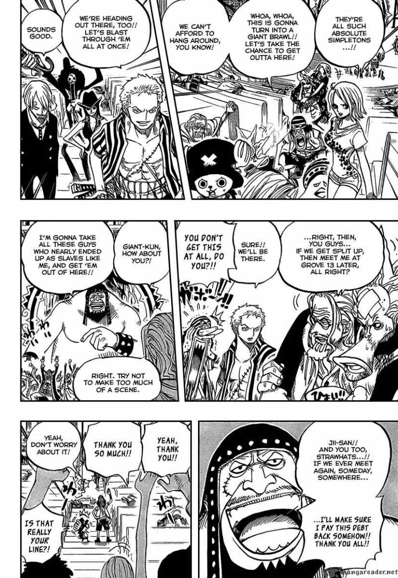 One Piece Manga Chapter 504 page 16 - Pirate Front Line on the Move!!