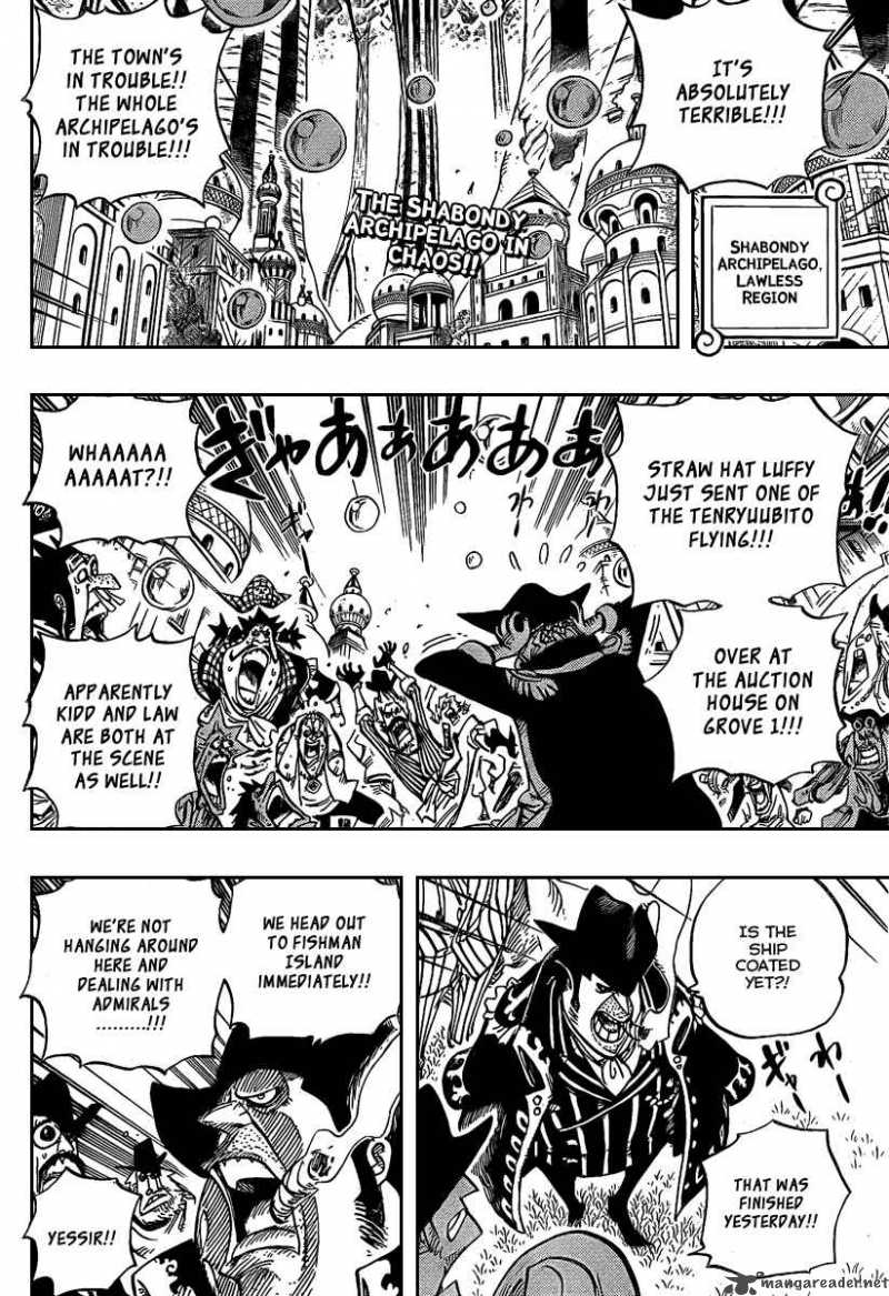 One Piece Manga Chapter 504 page 2 - Pirate Front Line on the Move!!