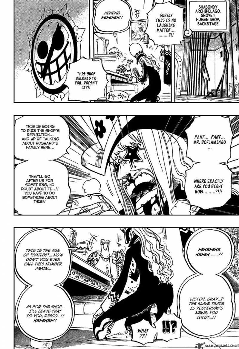 One Piece Manga Chapter 504 page 6 - Pirate Front Line on the Move!!
