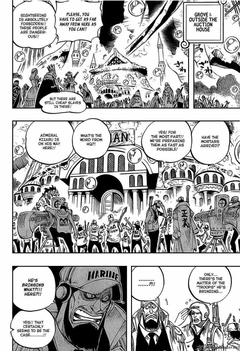 One Piece Manga Chapter 504 page 8 - Pirate Front Line on the Move!!
