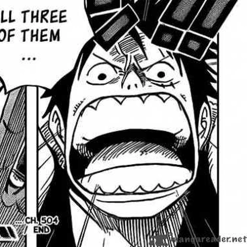 One Piece Manga Chapter 504 (Pirate Front Line on the Move!!) cover