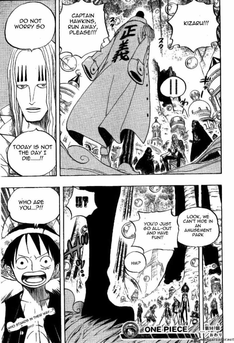 One Piece Manga Chapter 507 page 18 - Kizaru Arrives