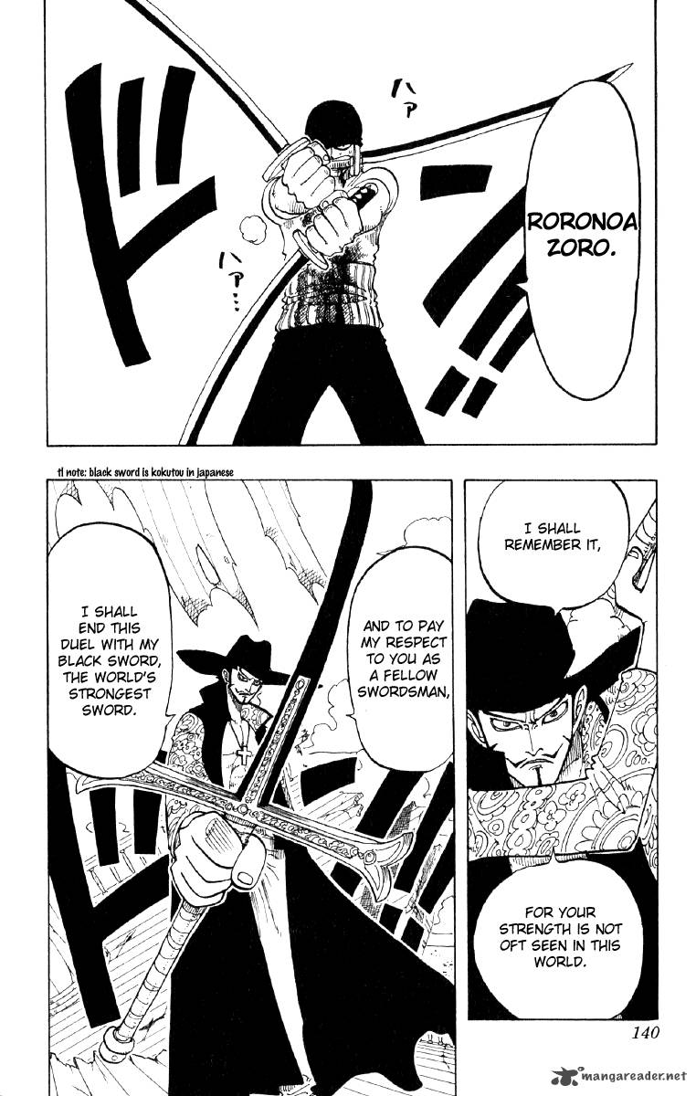 One Piece Manga Chapter 51 page 16 - Roronoa Zoro Falls Into the Sea