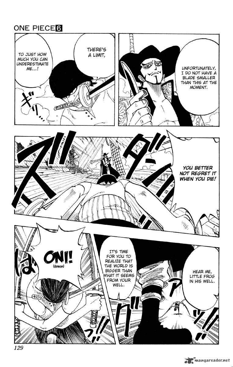 One Piece Manga Chapter 51 page 5 - Roronoa Zoro Falls Into the Sea