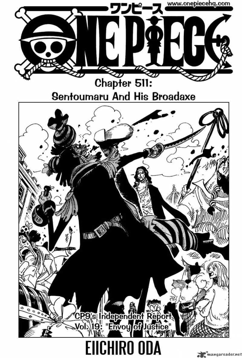 One Piece Manga Chapter 511 page 1 - Axe-Carrying Sentomaru