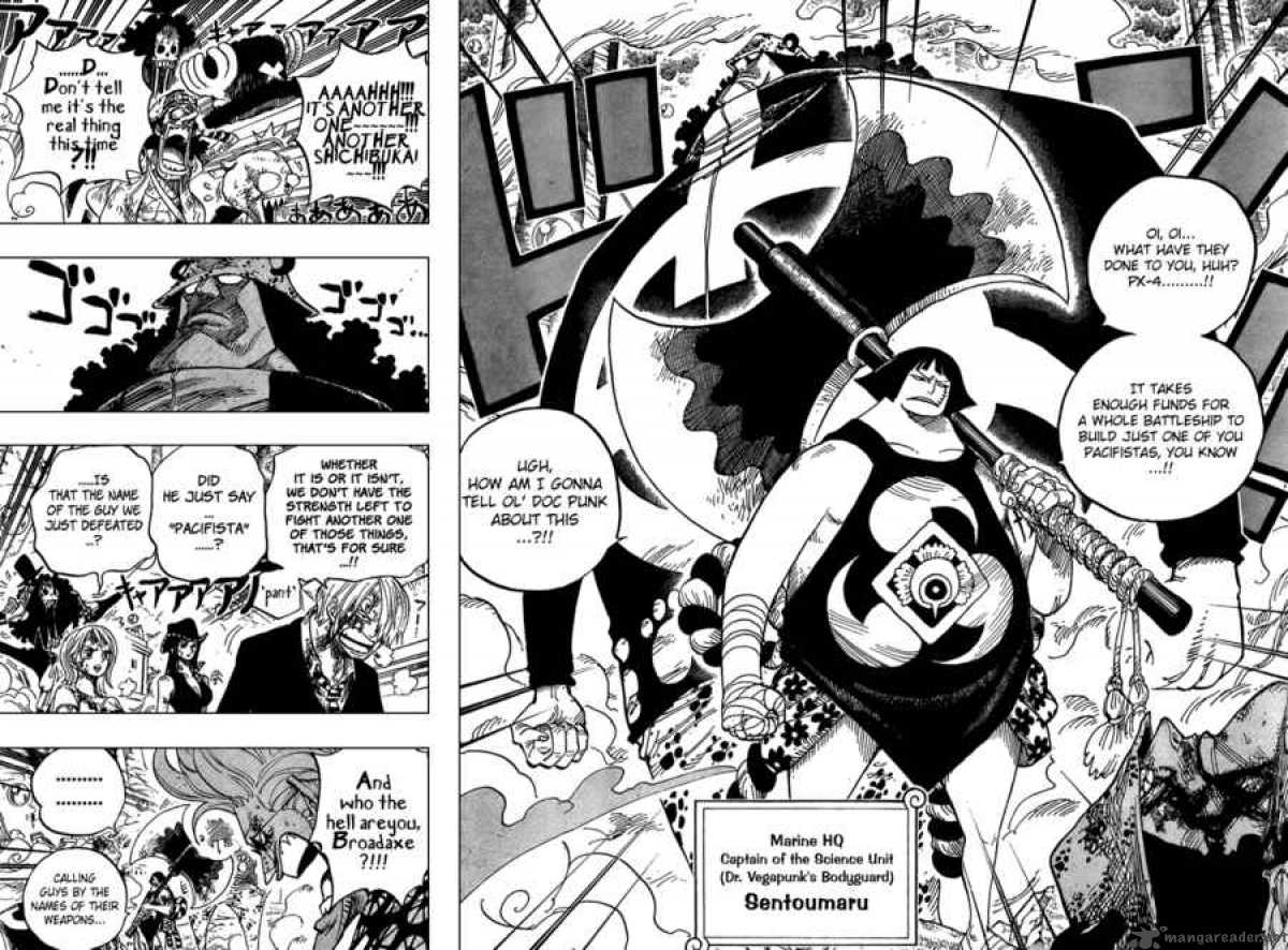 One Piece Manga Chapter 511 page 6 - Axe-Carrying Sentomaru
