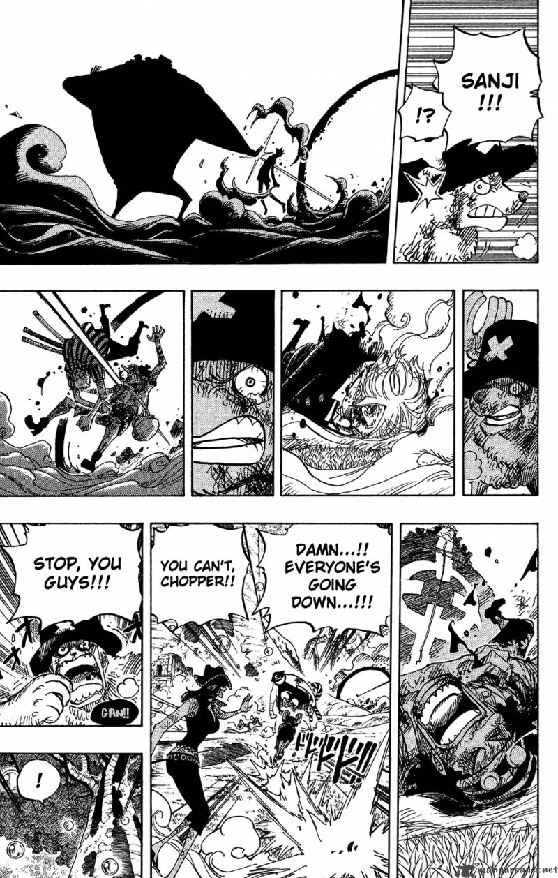 One Piece Manga Chapter 512 page 14 - Zoro, Gone