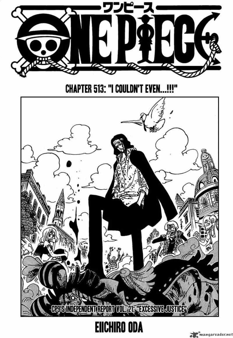 One Piece Manga Chapter 513 page 1 - Beyond Rescue!!!