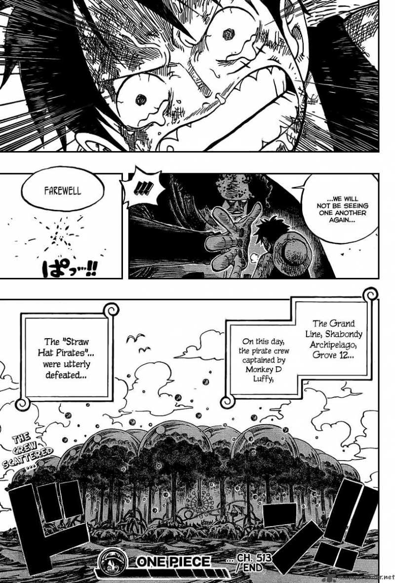 One Piece Manga Chapter 513 page 18 - Beyond Rescue!!!