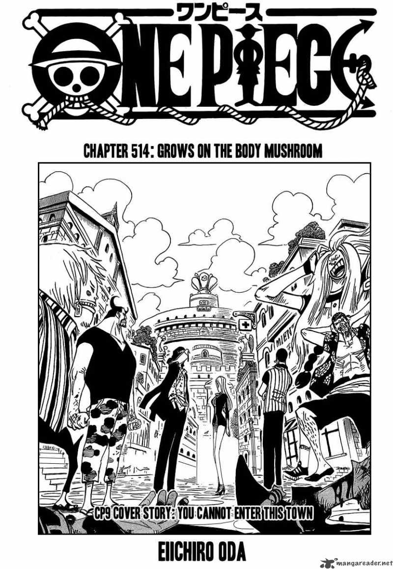 One Piece Manga Chapter 514 page 1 - Mushrooms-Grow-From-the-Body Mushroom