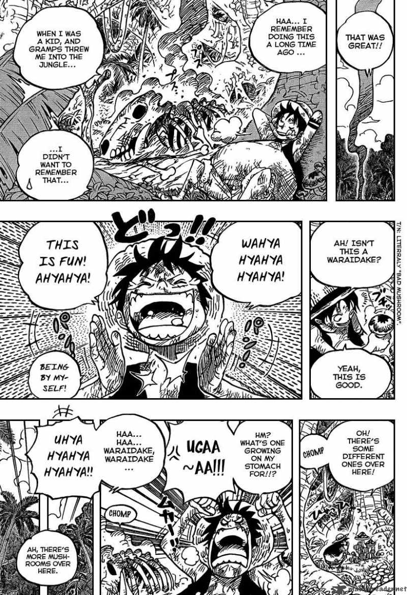One Piece Manga Chapter 514 page 12 - Mushrooms-Grow-From-the-Body Mushroom