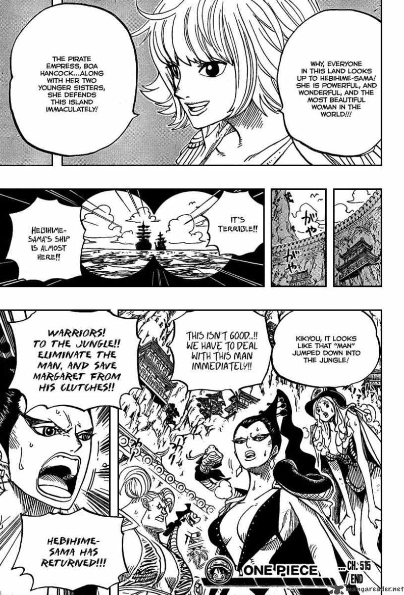 One Piece Manga Chapter 515 page 18 - Adventure on the Island of Women