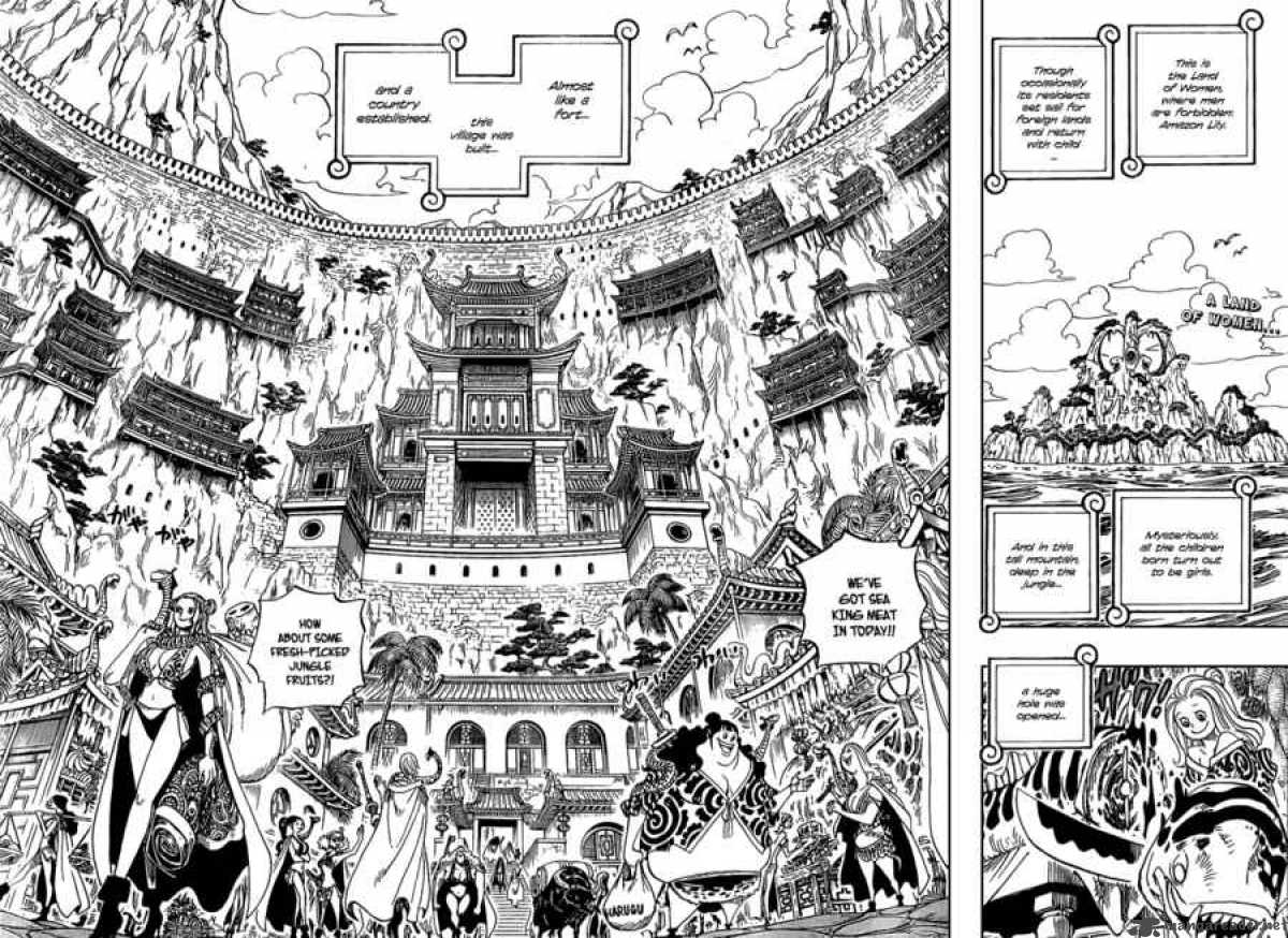 One Piece Manga Chapter 515 page 2 - Adventure on the Island of Women