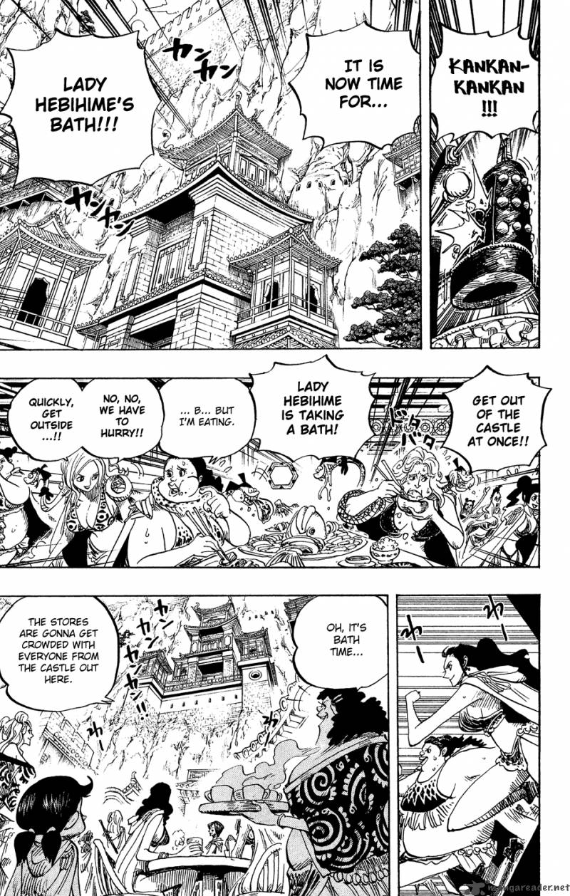 One Piece Manga Chapter 517 page 13 - Bathing