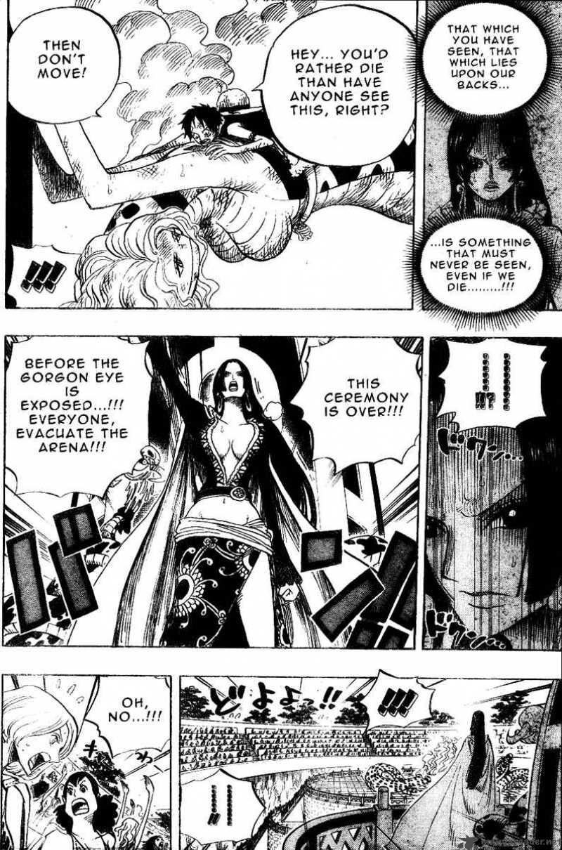 One Piece Manga Chapter 520 page 16 - Eye of the Gorgon