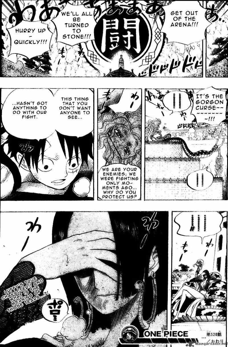 One Piece Manga Chapter 520 page 17 - Eye of the Gorgon