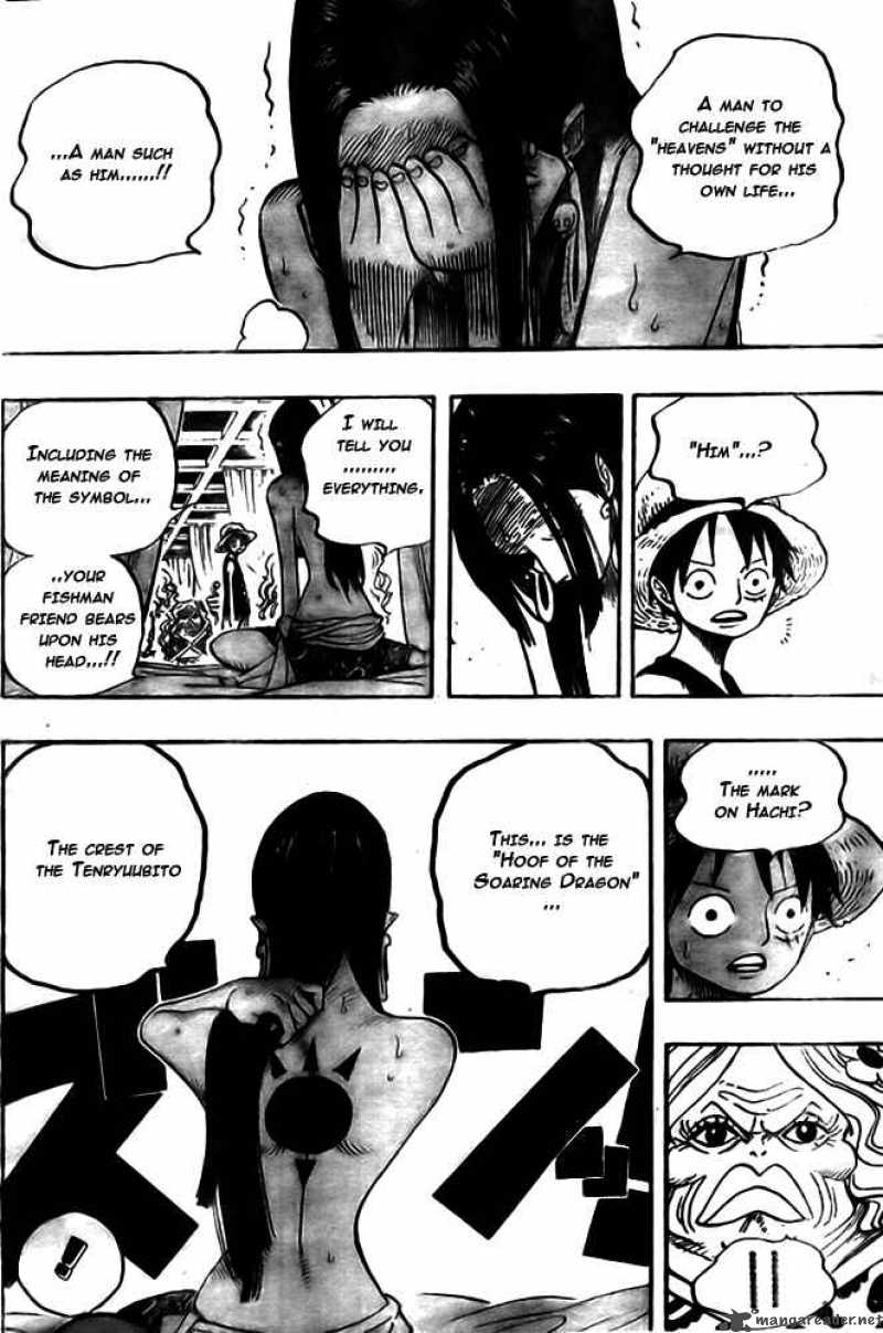 One Piece Manga Chapter 521 page 12 - Hoof of the Celestial Dragon