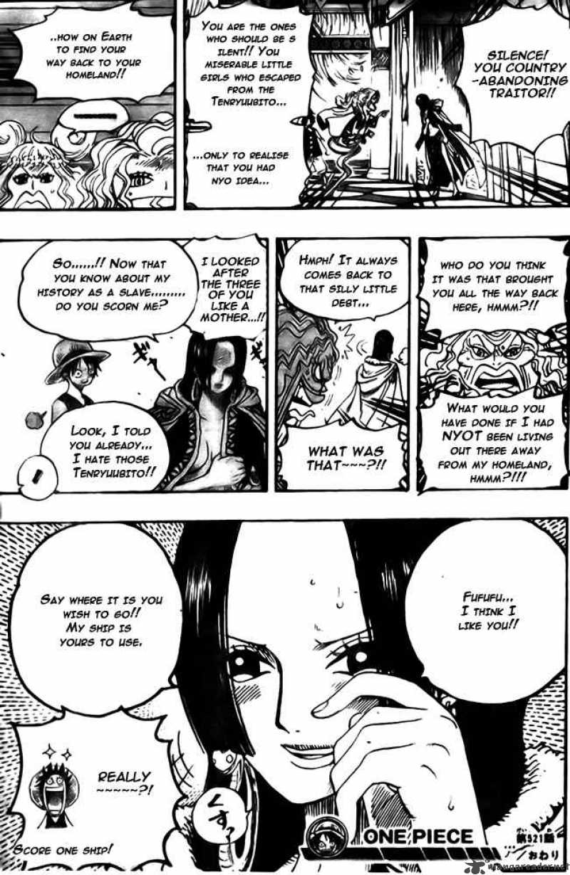 One Piece Manga Chapter 521 page 19 - Hoof of the Celestial Dragon