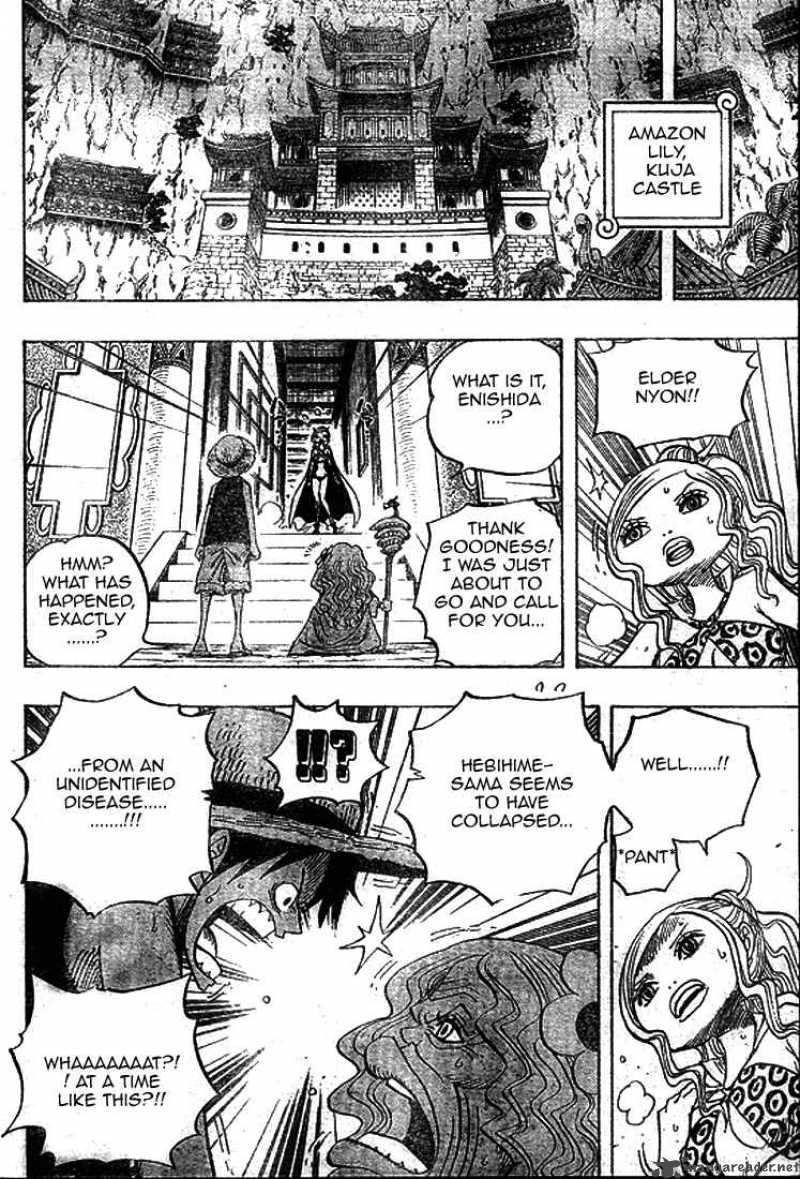 One Piece Manga Chapter 522 page 14 - Fatal Illness