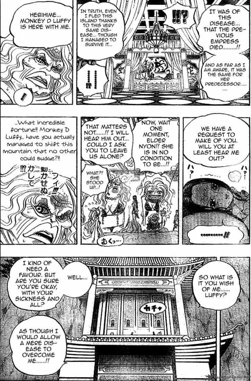 One Piece Manga Chapter 522 page 17 - Fatal Illness