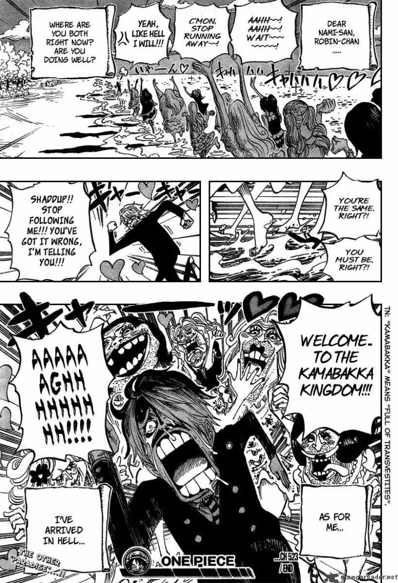 One Piece Manga Chapter 523 page 19 - Hell