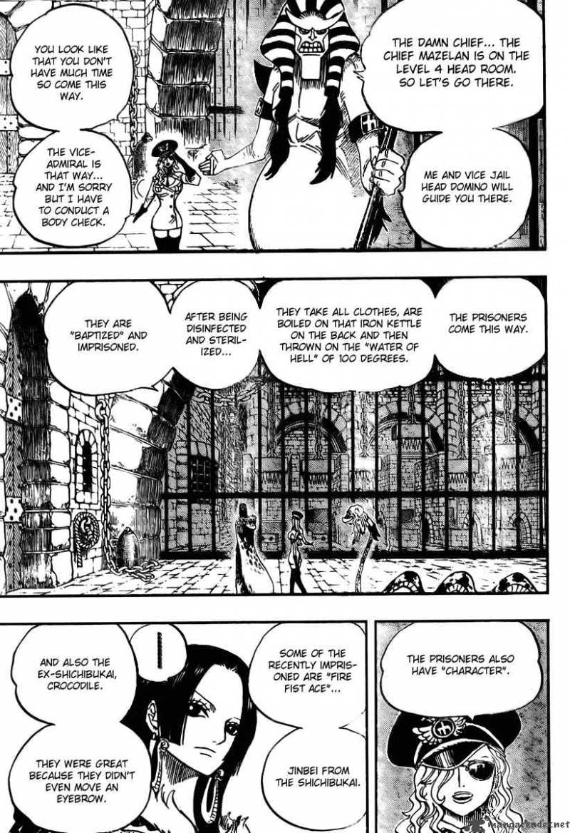 One Piece Manga Chapter 526 page 4 - Adventure in the Great Prison
