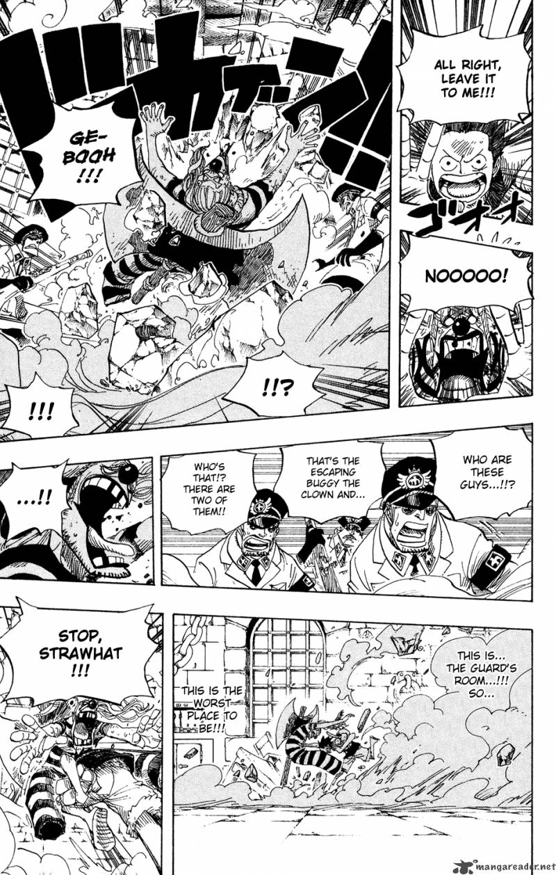 One Piece Manga Chapter 527 page 13 - Level 1 Crimson Hell