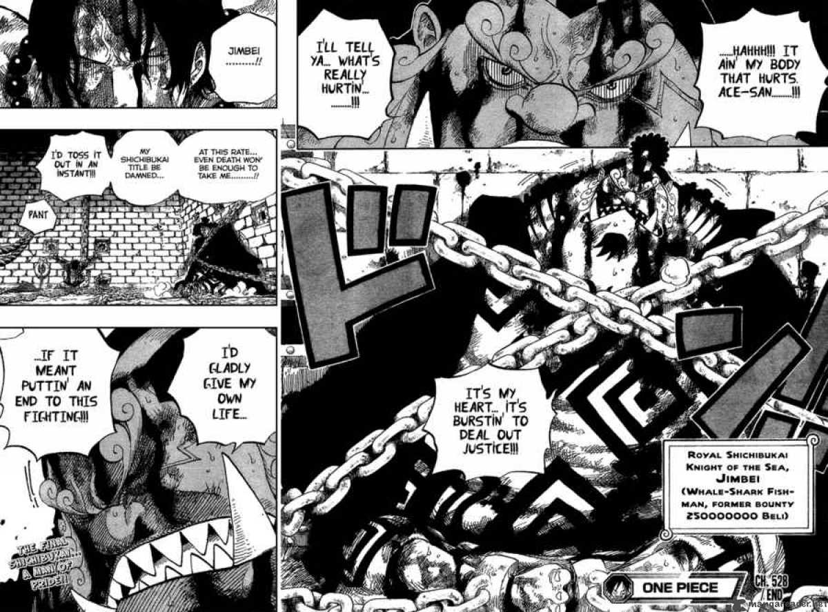 One Piece Manga Chapter 528 page 18 - Jinbe, Knight of the Sea