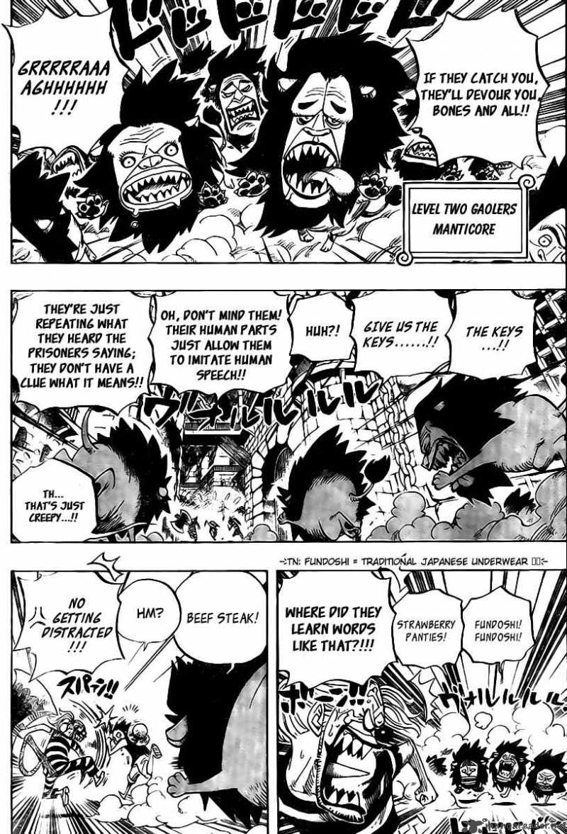 One Piece Manga Chapter 529 page 9 - Level 2 Wild Beast Hell
