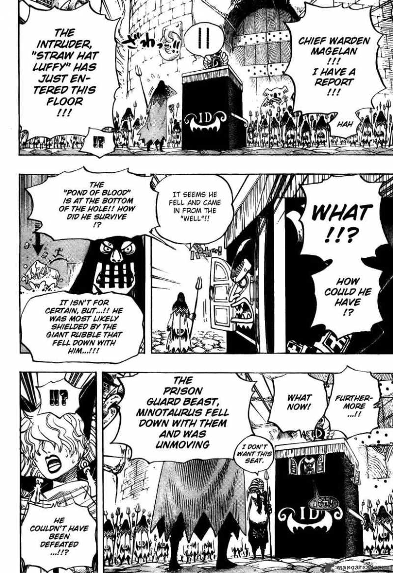 One Piece Manga Chapter 533 page 10 - Level 4 Inferno Hell