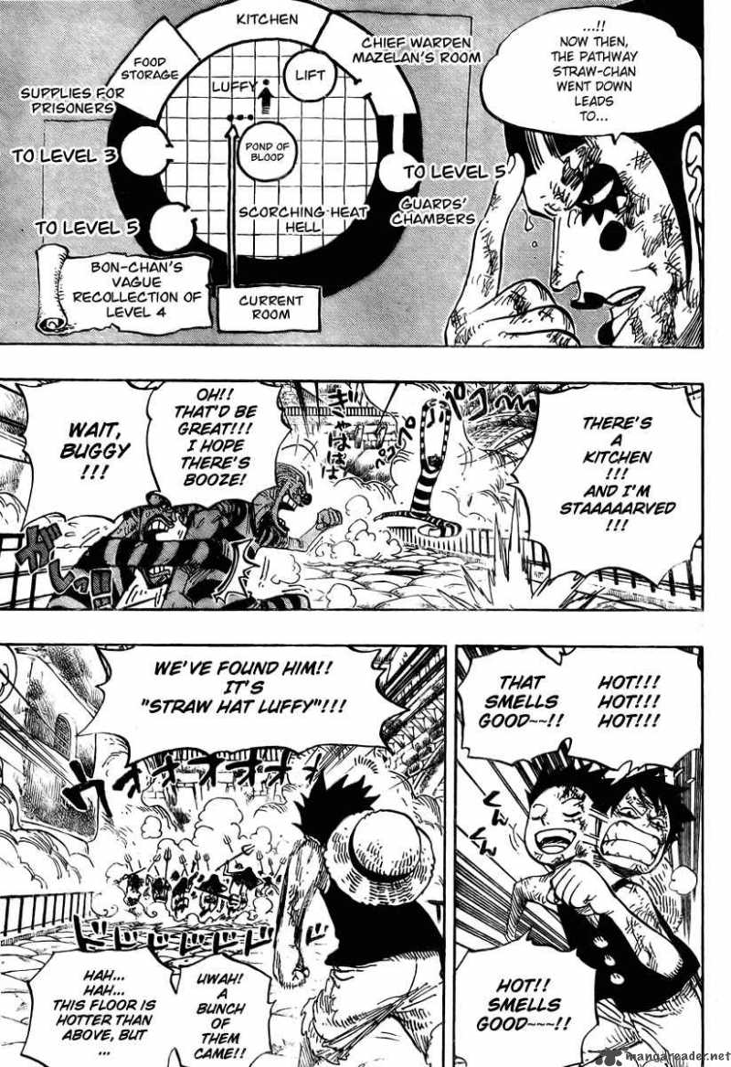 One Piece Manga Chapter 533 page 13 - Level 4 Inferno Hell
