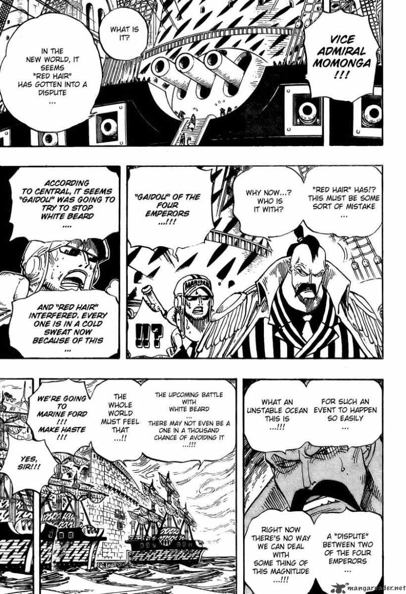 One Piece Manga Chapter 533 page 3 - Level 4 Inferno Hell