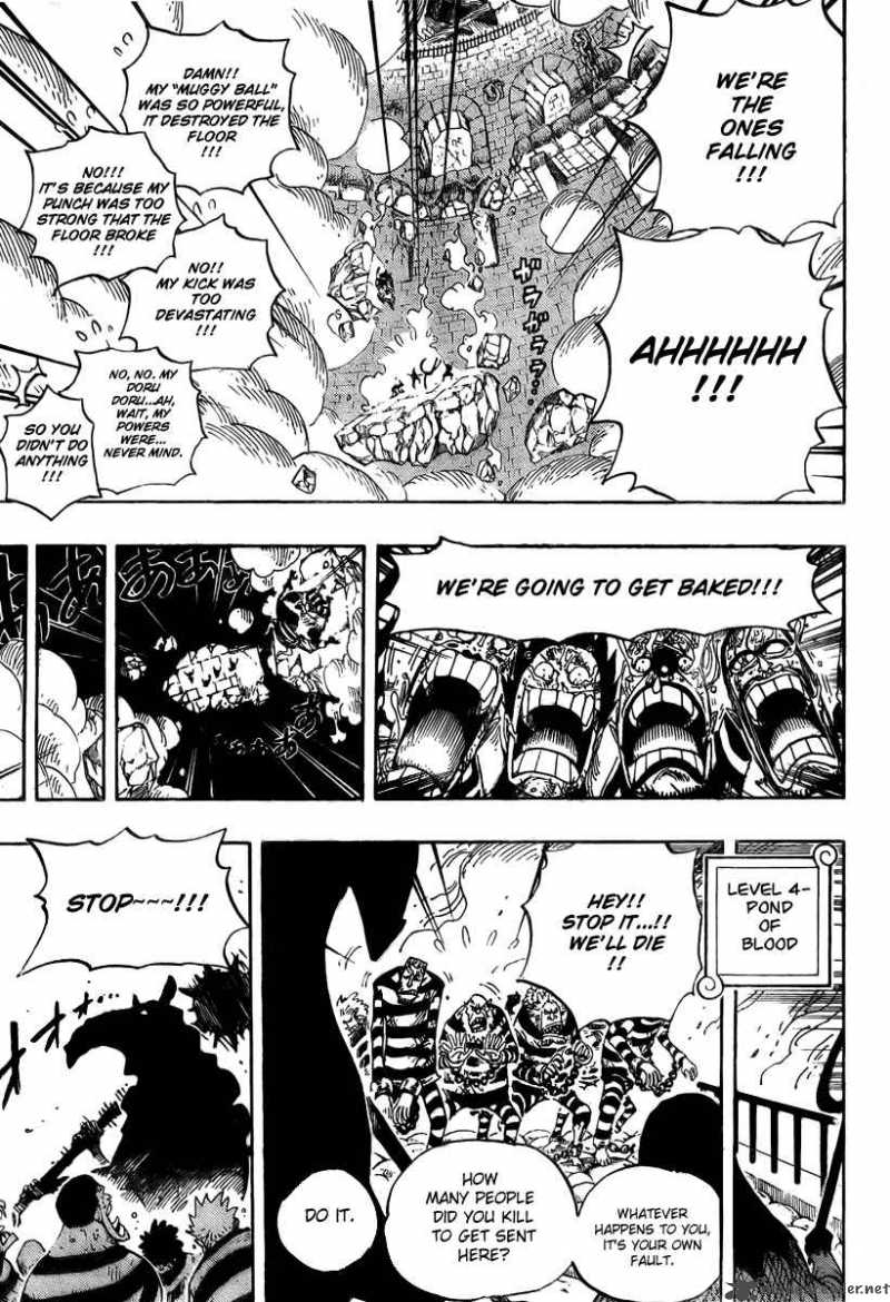 One Piece Manga Chapter 533 page 5 - Level 4 Inferno Hell