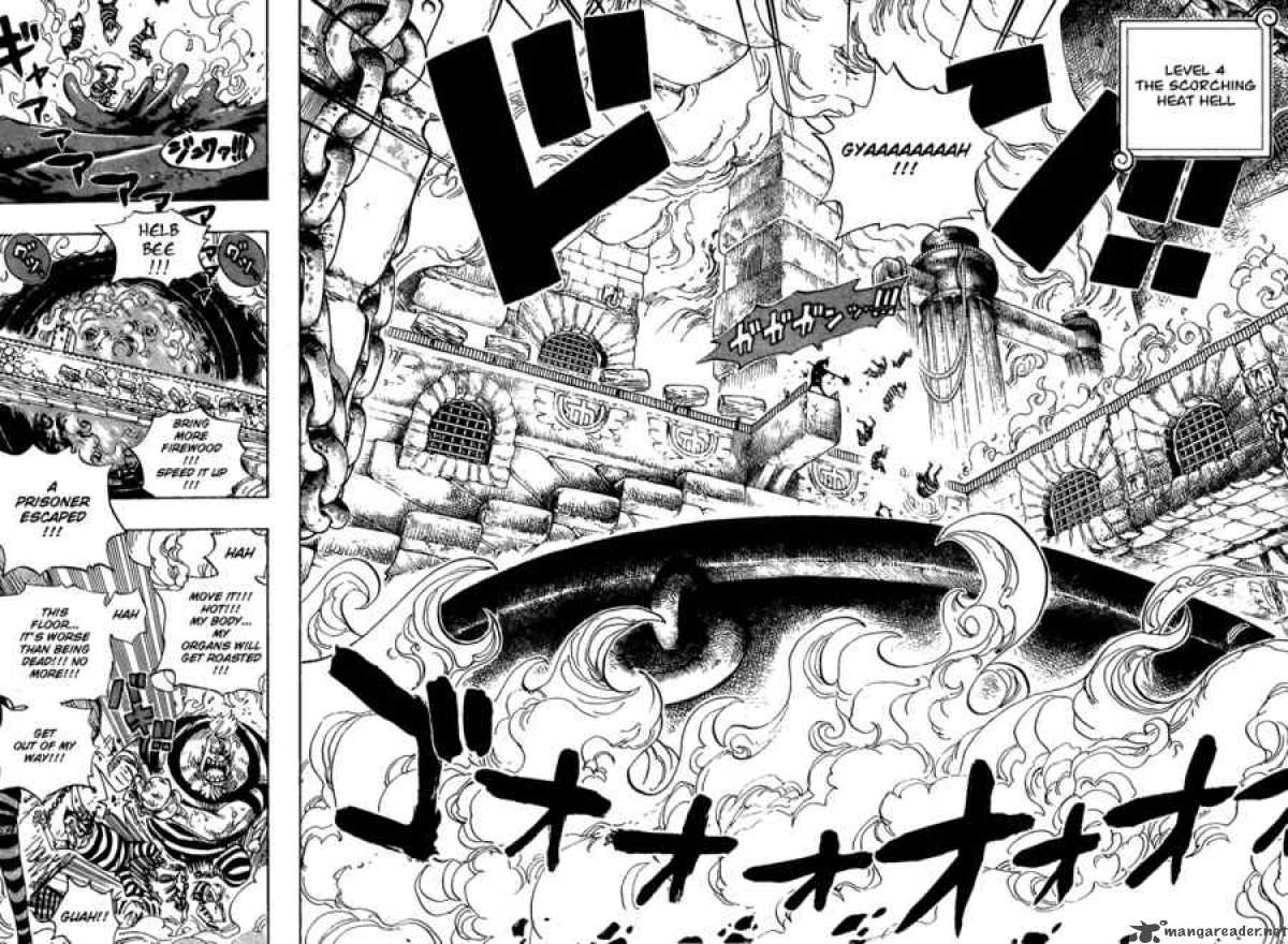 One Piece Manga Chapter 533 page 6 - Level 4 Inferno Hell