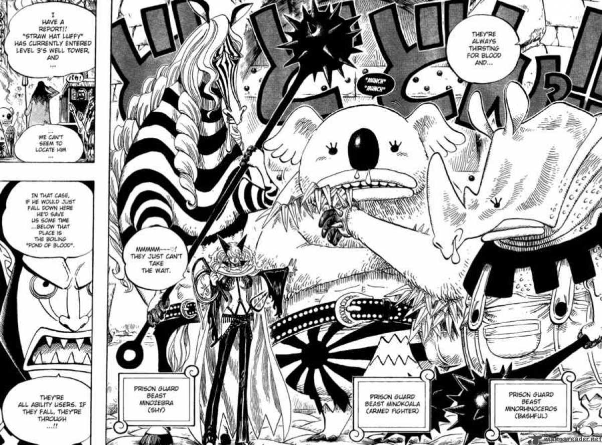 One Piece Manga Chapter 533 page 9 - Level 4 Inferno Hell