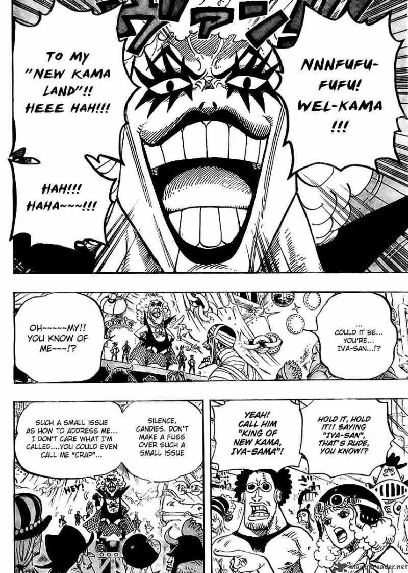 One Piece Manga Chapter 537 page 10 - Okama in Hell