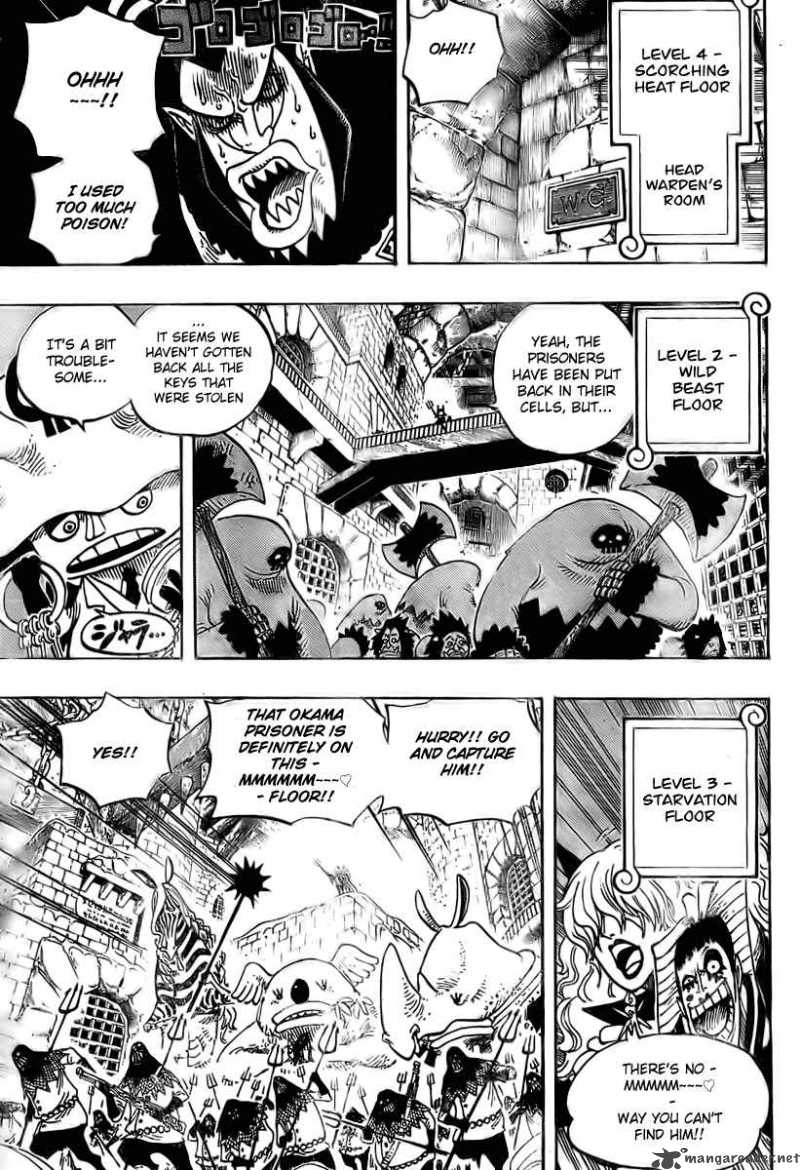 One Piece Manga Chapter 537 page 5 - Okama in Hell