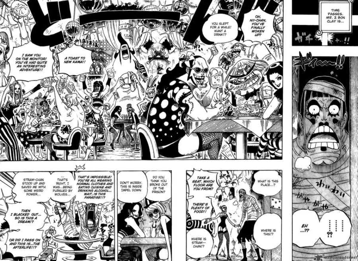 One Piece Manga Chapter 537 page 6 - Okama in Hell