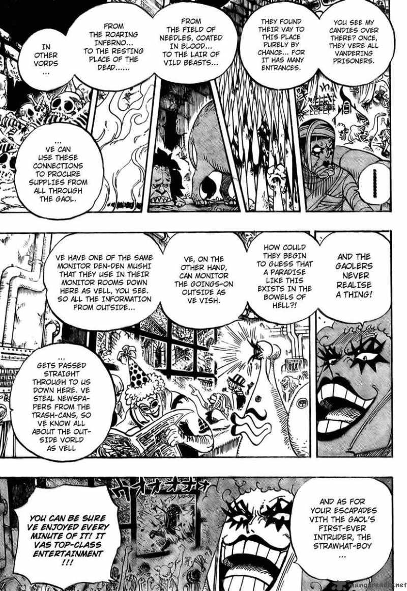 One Piece Manga Chapter 538 page 9 - Level 5.5 Newkama Land