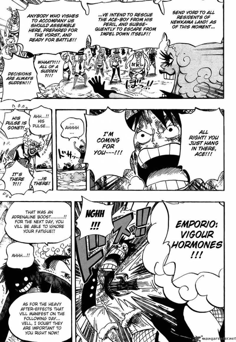 One Piece Manga Chapter 539 page 12 - Emporio Tension Hormone