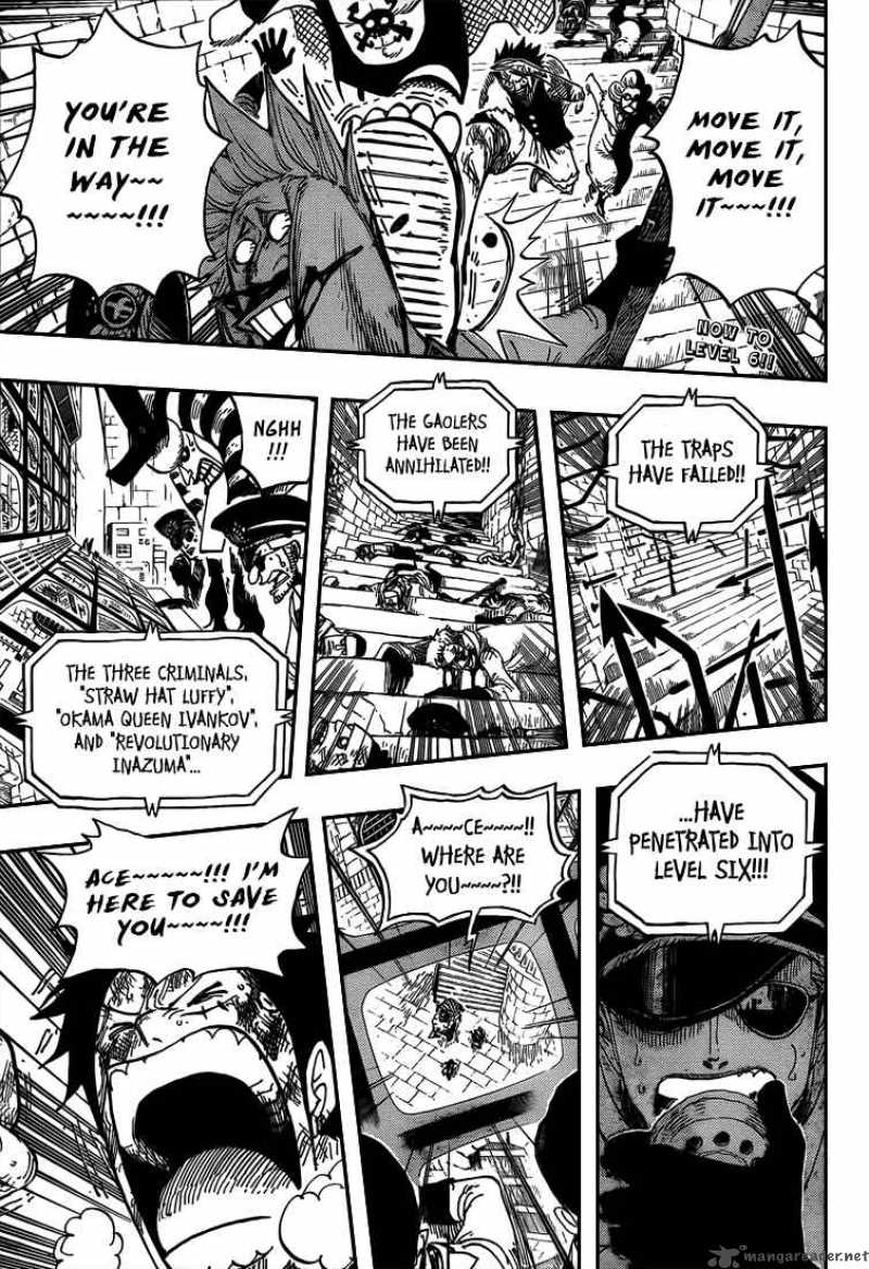 One Piece Manga Chapter 540 page 3 - Level 6 Eternal Hell