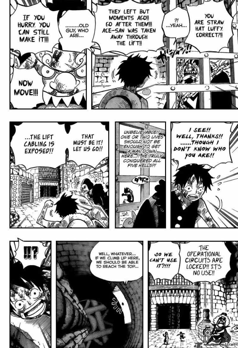 One Piece Manga Chapter 540 page 5 - Level 6 Eternal Hell