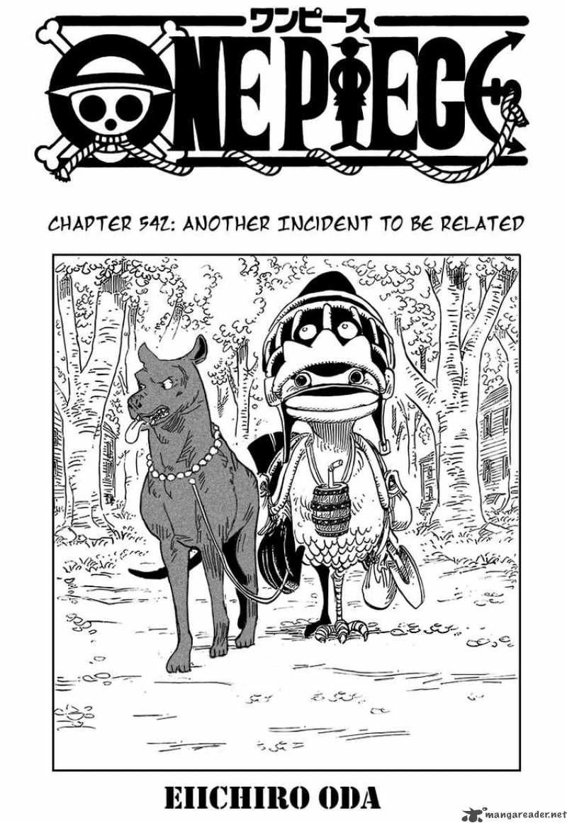 One Piece Manga Chapter 542 page 1 - Another Incident to Be Told
