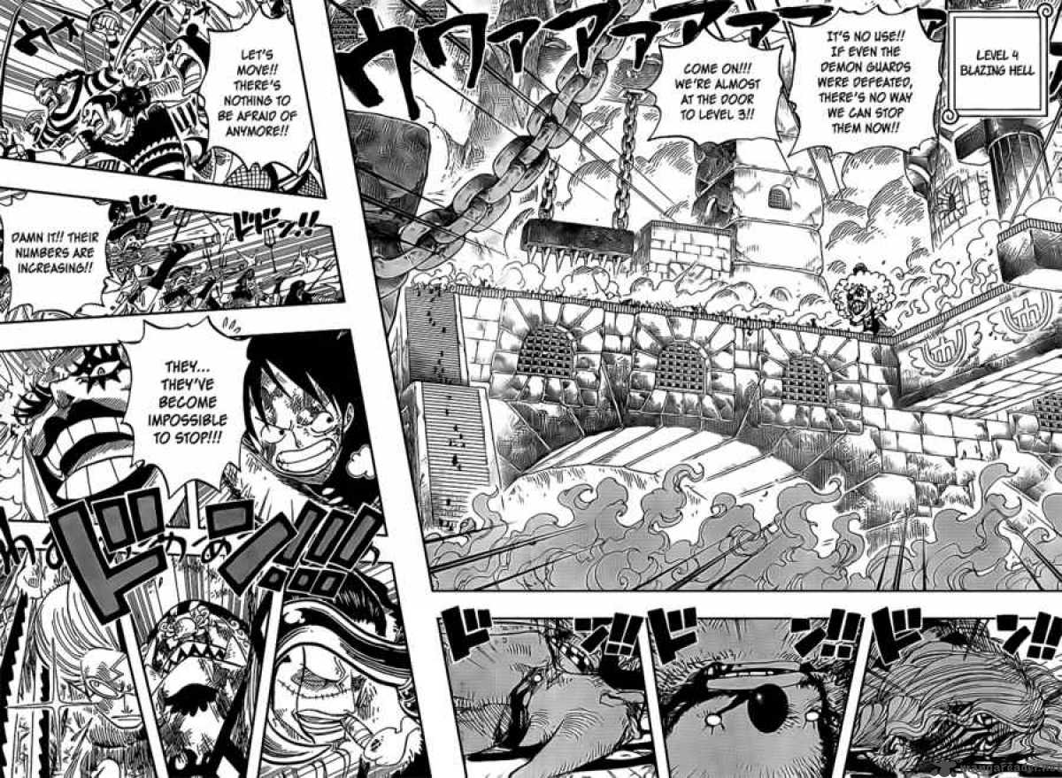 One Piece Manga Chapter 543 page 4 - Straw Hat and Blackbeard