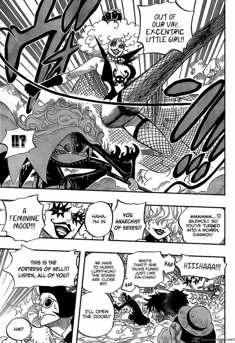 One Piece Manga Chapter 543 page 6 - Straw Hat and Blackbeard