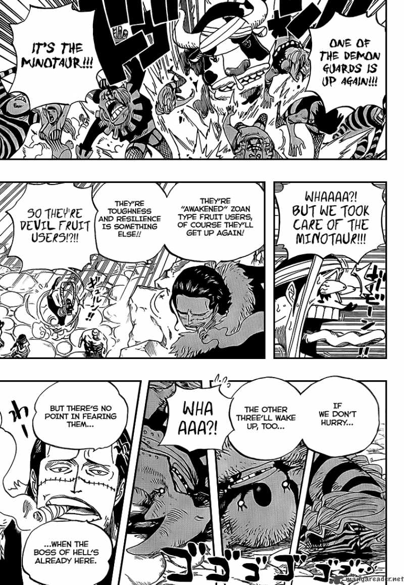 One Piece Manga Chapter 544 page 12 - The Lid to the Cauldron of Hell Opens