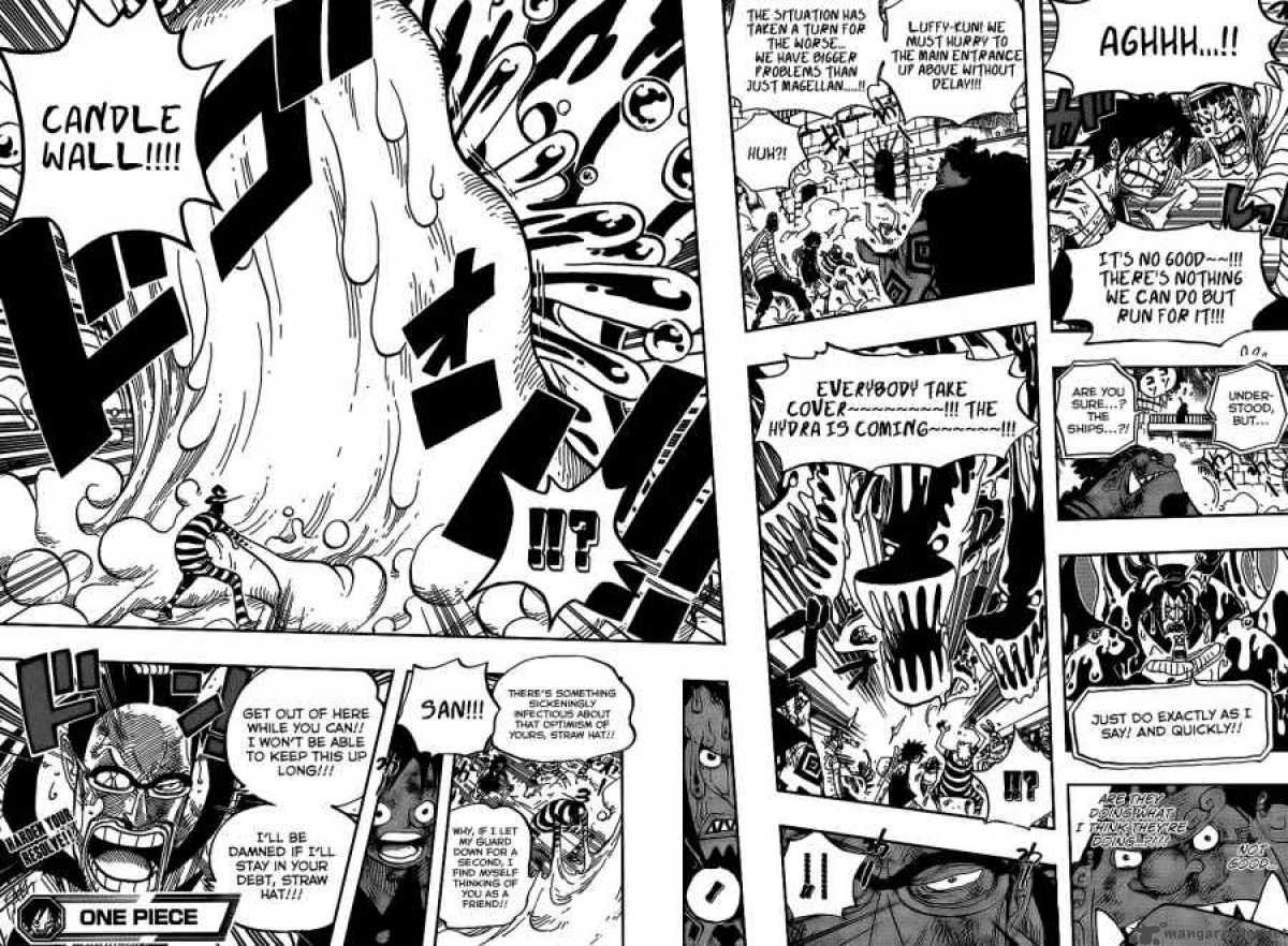 One Piece Manga Chapter 545 page 17 - To the Sunshine in Outside World